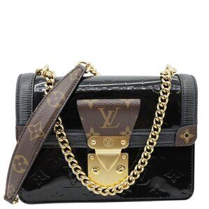 Louis Vuitton  Wynwood Monogram Vernis Leather Crossbody Bag Black